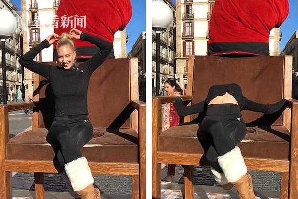 美女街頭表演柔術失誤 鼻子撞上椅子當場流血