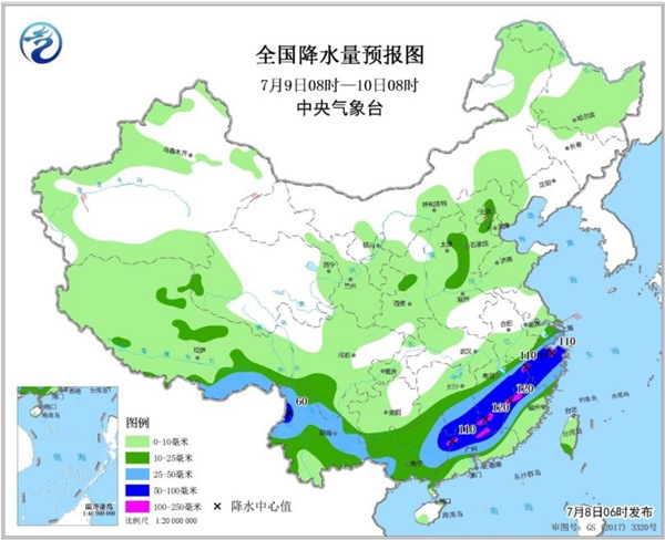 南方暴雨持續(xù)嚴防洪澇災(zāi)害 9省區(qū)局地有暴雨或大暴雨