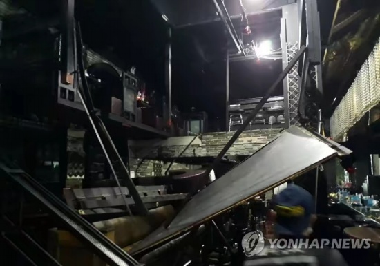 韓國光州酒吧坍塌