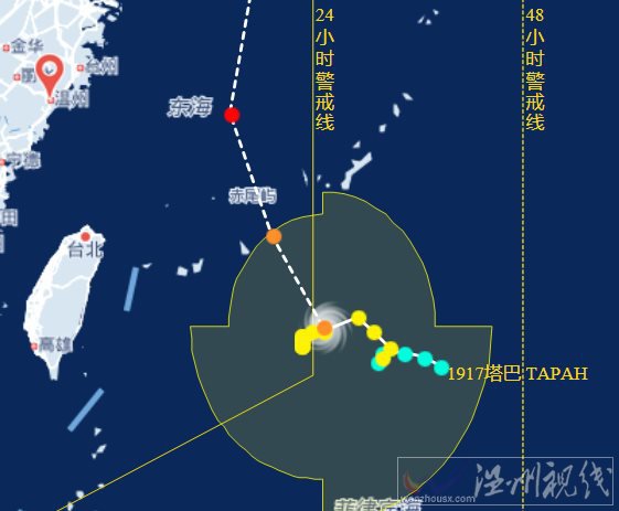 第17號臺風塔巴生成