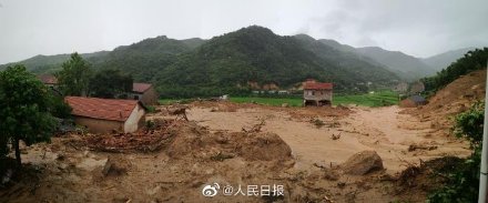 多所房屋被沖毀