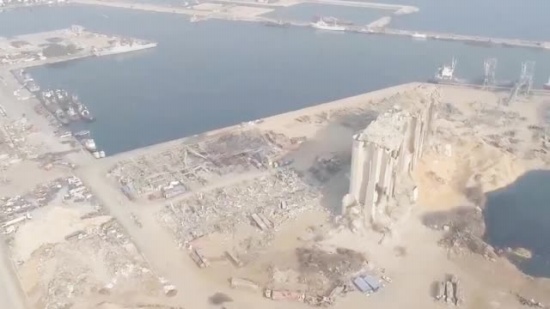 黎巴嫩爆炸一個月后航拍最新畫面