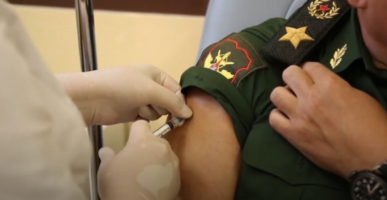 俄國防部領導層幾乎全接種疫苗