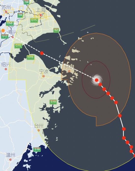臺風煙花將登陸