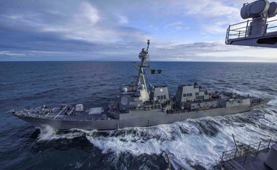 美艦過航臺灣海峽 我國防部回應表示譴責