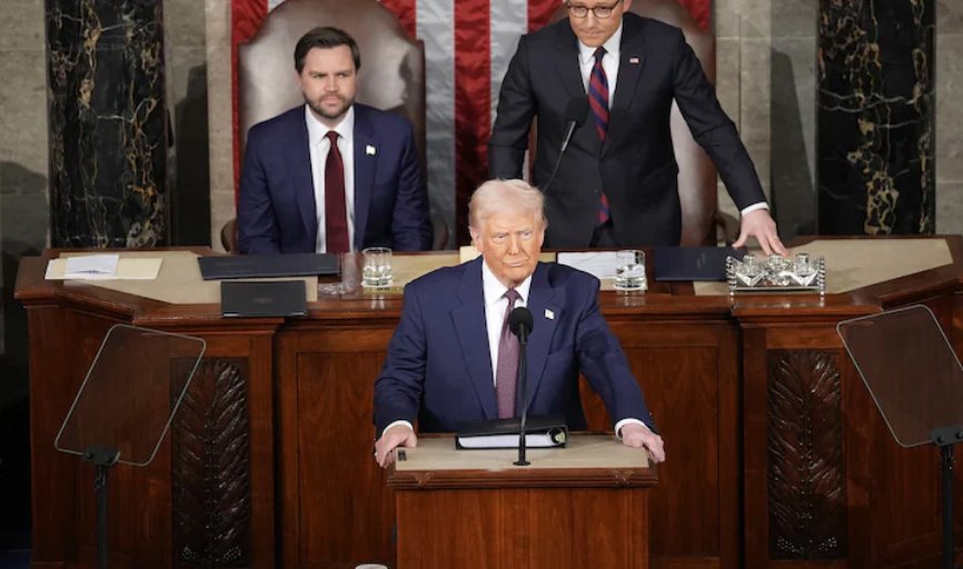 特朗普美國國會演講吸引3660萬電視觀眾