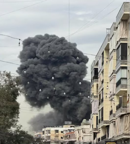 報道稱,以色列自11月停火以來首次對貝魯特發動空襲