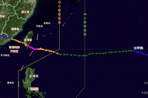 臺風楊柳在福建漳浦再次