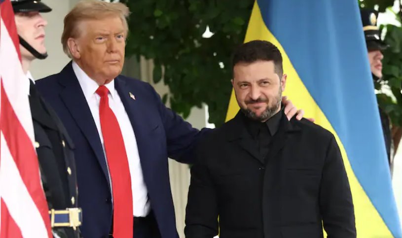 特朗普周一告訴澤連斯基，美國將幫助保障烏克蘭的安全