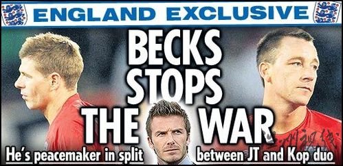 杰拉德特里被曝內訌 若非小貝調解英格蘭早分裂